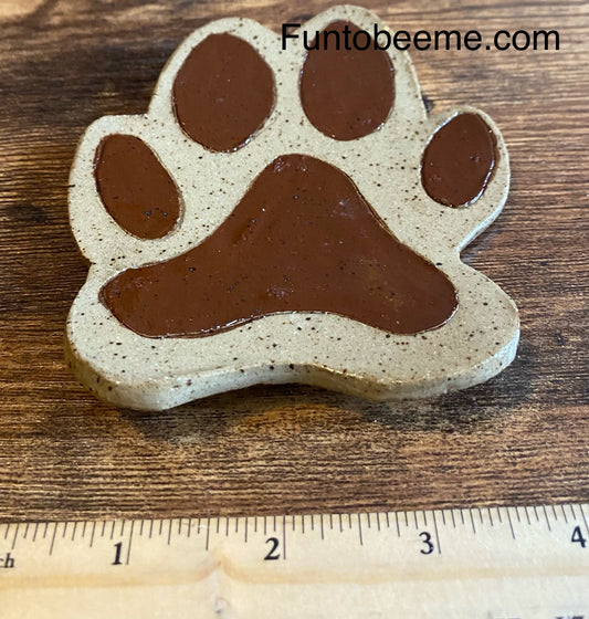 Paw print spoon rest