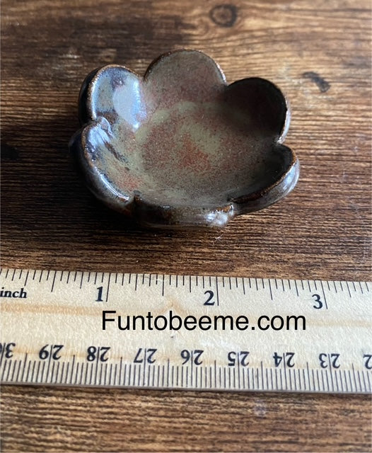 Tiny Chocolate Flower Dish